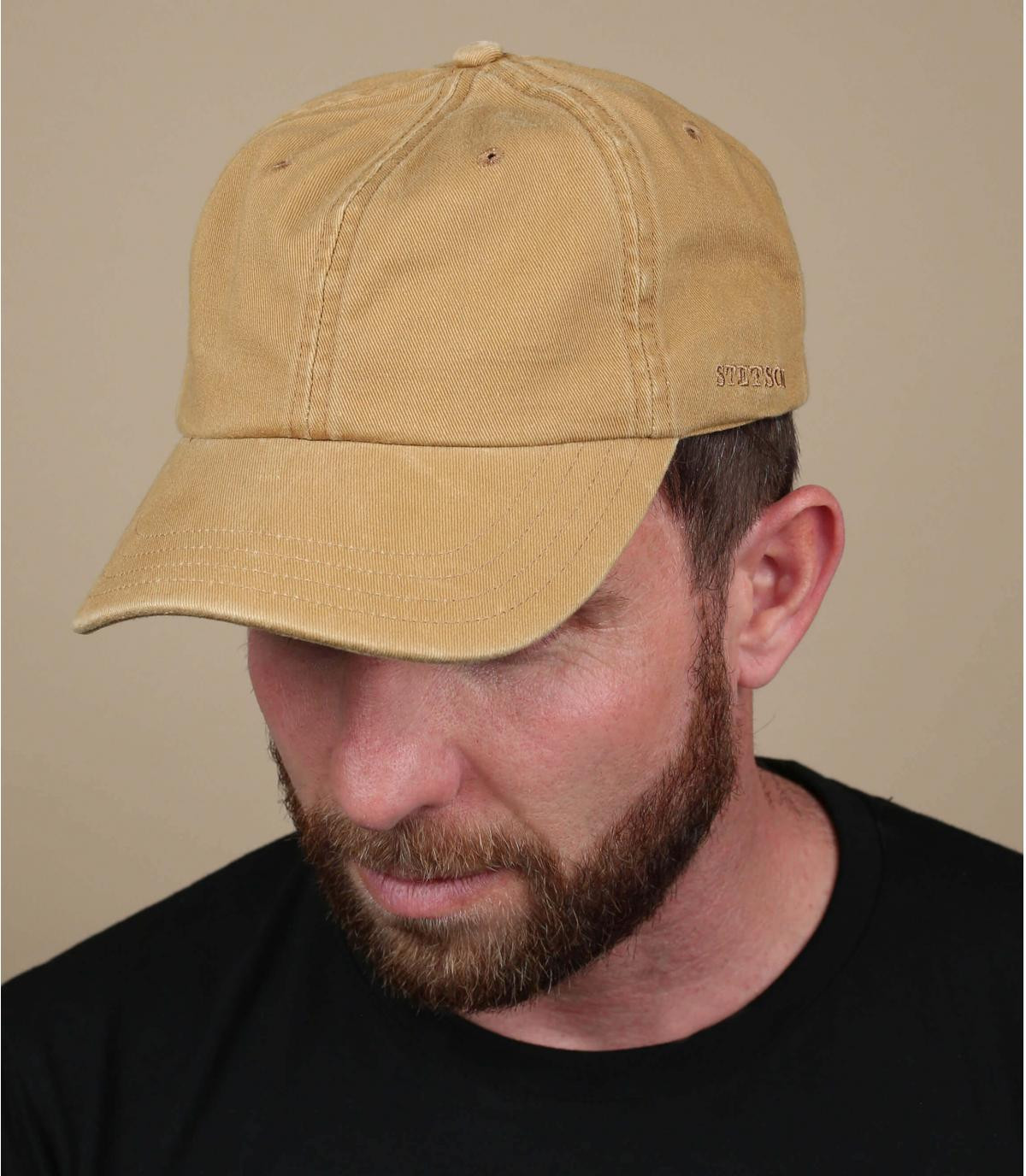 Cappellino baseball beige uomo Rector light brown